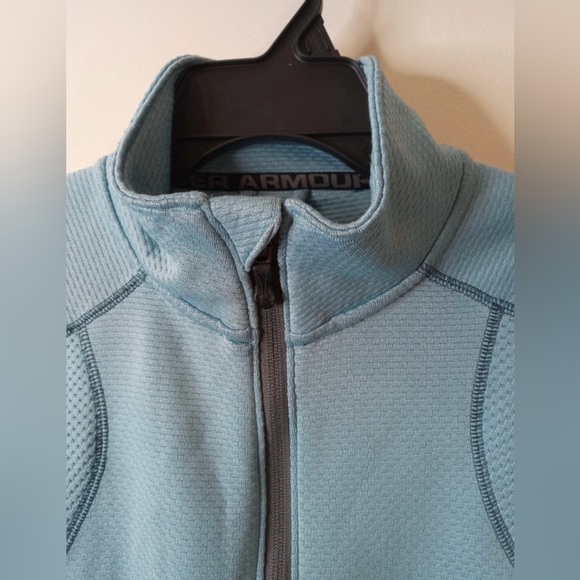 Under Armour AllSeasonGear 1/4 Zip Pullover Sweatshirt Small Blue - Picture 3 of 12